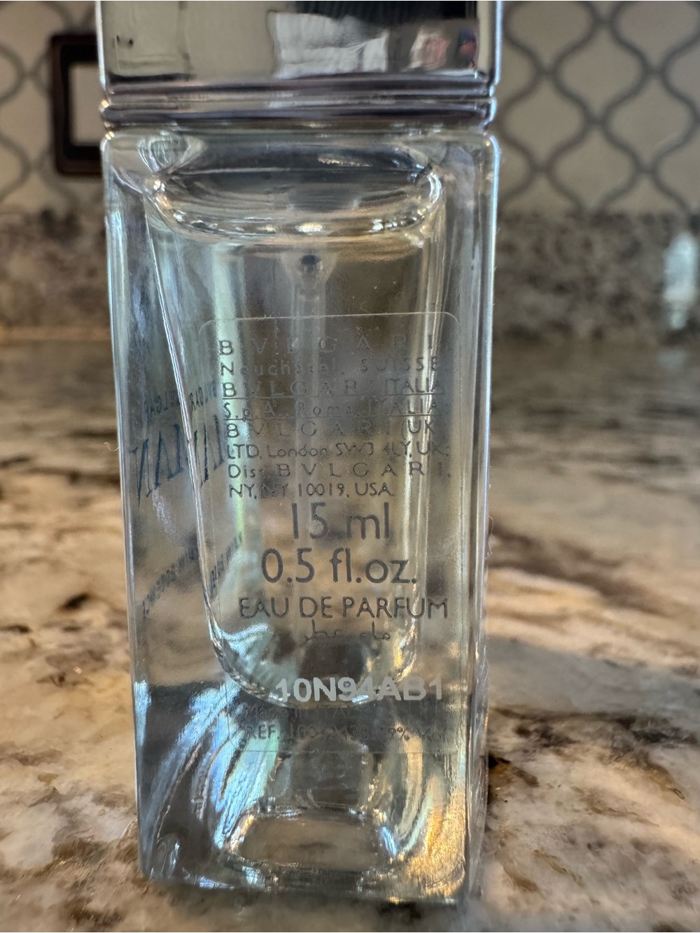 Bulgari Man Rain Essence - Clear/Silver/Blue Accents - Picture 2 of 4
